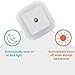 Smart Sensor Night Lights LED Plug-in Light Dusk to Dawn Auto Turn on/off Daylight Cool White Lighting for Bedroom Hallway Lamp,4Pack