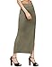 ROMWE Women's Side Slit Slim Fit Pencil Skirt