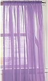 1kidandaheadache 2pc Lilac Lavender Voile Elegant Sheer Panels 60x84 Fully Hemmed