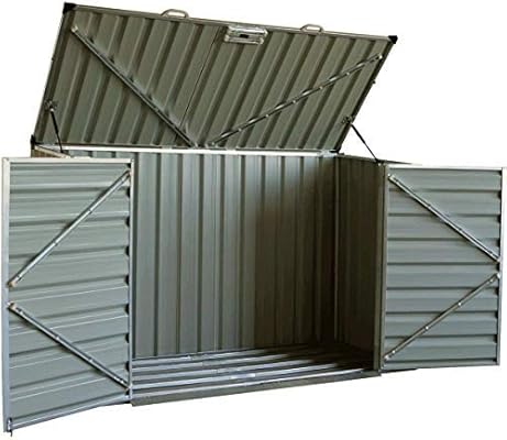 metal horizontal bike shed