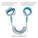 Blisstime Toddler Leash with Key Lock, Upgraded Anti Lost Wrist Link Baby Leash with 360 Degree Rotating Connector and Adjustable Bracelet for Babies Toddlers Child Kids (4.9ft/1.5m, Blue)