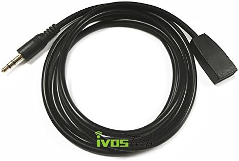 Ivos in Car Male 3.5mm AUX Audio BMW E46 Adaptor Input Cable for BMW E46 Business CD Radio Headunit to Apple iOS iPhone iPad iPod Samsung Android Devices MP3