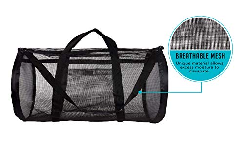 Dive Bag Mesh Duffle Bag - Scuba Bag for Diving Equipment - Extra Large Scuba Diving Gear and Snorkel Bag Mesh Duffel Bag - Ideal Dive Gear Bag and Fin Bag for Water Sports - Thumbnail 5