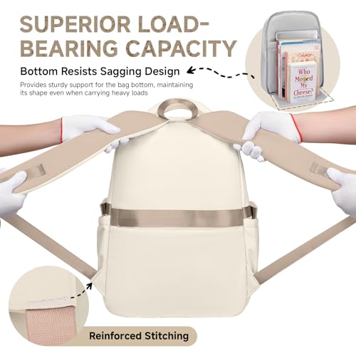 Tanou Girls Backpack, Large Capacity School Bag Teenager School Bags Waterproof Polyester Fashion School Bags with Star Pendant for Primary School and College