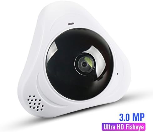 3.0 MP 360° VR Panoramic Camera WiFi Wireless IP Camera Home Security System Fisheye JH03