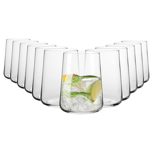 Krosno Wassergläser 12er Set, 490 ml, Infinity Kollektion