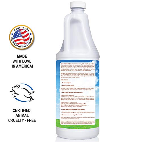 Carpet Miracle Carpet Cleaner Shampoo Solution for Machine Use, Deep
