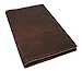 Thick Top Grain American Cowhide Leather Cover by DIY Indispensables for Included US Military Log Record Book 5-1/4 x 8 Inch NSN 7530-00-222-3521 Refillable Made in USA (Saddle Rustic)