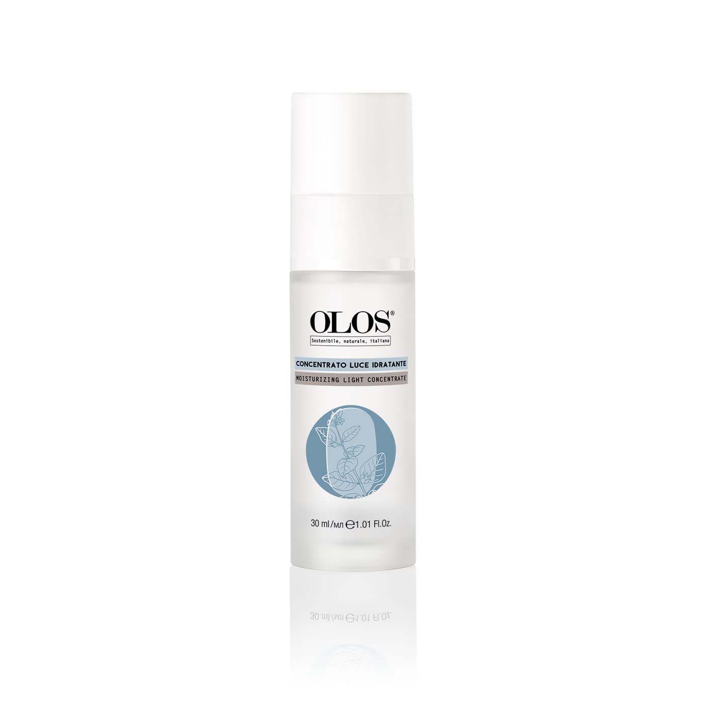 Olos Moisturizing Light Concentrate Serum, 1.01 oz - Facial Moisturizer Serum with Aloe Vera, Sweet Almond Oil - Brightening Face Serum for Dry Skin
