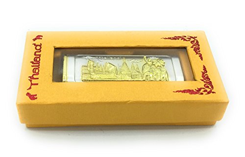 Thailand Beautiful unique Cigarette Lighter Sheath Case Holder - Lighter sleeve Metal silver gold great Gift and Collectible with original box