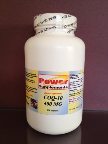 CoQ-10 Q-10 Q10 co-enzyme 400mg - 300 Capsules. Made in USA ... by Power Supplements