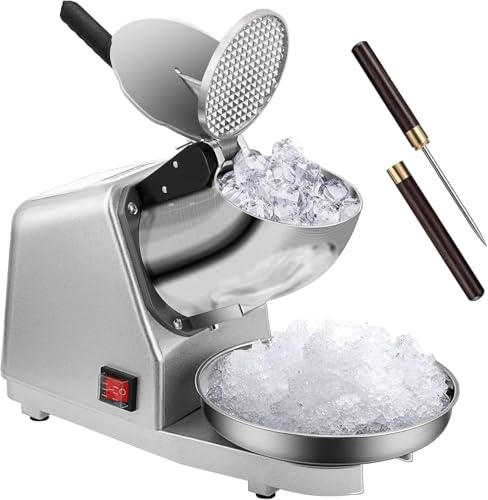 VIVOHOME Electric Ice Crusher Shaver 4 Blades Silver 210lbs/hr