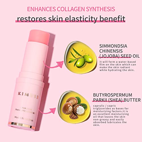KIMUSE Hydrating Moisturizing Stick, Multi Balm Stick | Collagen Moisturizing Balm, Korean Cosmetics Face Stick for Facial Skin Care