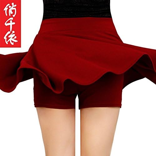 Spring and summer in the New South burgundy Korean dark navy skirt anti sun dress with a lining fluffy skirt female skirt pleated skirt sexy