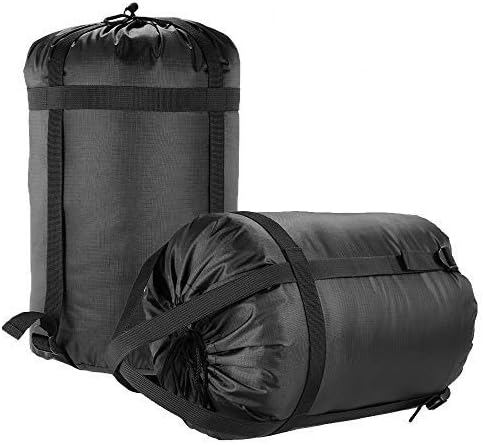 2pack Compression Stuff Sack Waterproof Sleeping Bags Storage Stuff Sack Camping Hiking Backpacking Bag for Travel