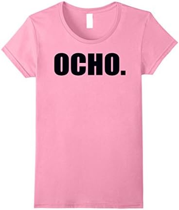 Womens 8th Birthday Shirt - Ocho Anos - Camisa de 8 Cumpleanos Small Pink