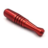 Portable Baseball Pipe with 5 Filters, 3 in 1 Cleaning Tool, Delicate Velvet Bag (RED)