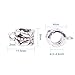 Pandahall 20pcs Tibetan Silver Connectors Bails Beads Fit Charm European Bracelet Pendant