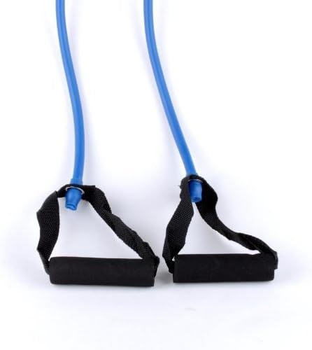 Factorykiss Blue Resistance Band Stretch Fitness Tube Cable Gym Yoga Muscle Exercise Tool by Factorykiss