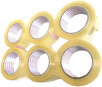Packing Tape WP211026 (6 rolls) 2" x 110 yard, Clear Packaging Tape, 2.2mil Heavy Duty, Shipping Tape, Moving and Storage Tape, for Tape Dispenser