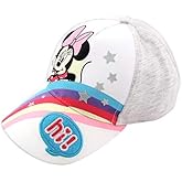 Disney Minnie Mouse Kids Baseball Cap, Bowtique Adjustable Hat for Toddler Girls, Age 2-4 Years, Heather Grey