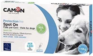 Camon Fiale Spot On Antiparassitario Olio Di Neem Cane Superiore A 11 Kg Amazon It Prodotti Per Animali Domestici