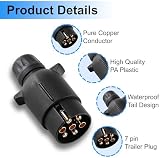 Double Dragon N-Type 7-Pin Trailer Plug Adapter 12V Waterproof Towbar Socket view 4