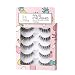 LANKIZ False Eyelashes 3D Fake Lashes Handmade Reusable Wispies Natural Strip Lashes 5 Pairs