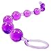 Cloud 9 Novelties Classic Anal Beads Flexible Body Safe with Reinforced Handle, Purple, 0.10 Pound