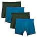Fsz Men's Underwear 4-Pack Cotton Stretch Boxer Briefs (m/34-36, army green/dark green)