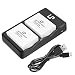 LP LP-E8 Battery Charger Pack, 2-Pack Battery & Dual Slot Charger, Compatible with Canon EOS Rebel T2i, T3i, T4i, T5i, 550D, 600D, 650D, 700D, Kiss X4, X5, X6i, X7i Cameras &More(Not for T2 T3 T4 T5) primary