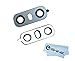 EShine Back Rear Camera Glass Lens Ring Replacement + Adhesive LG G6 (All Carriers) (Ice Platinum)