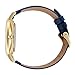 WRISTOLOGY Stella Womens Watch Roman Numerals Gold Boyfriend Ladies Navy Blue Leather Strap Band