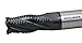Accusize Industrial Tools 3/8'' Fine Tooth M42 8% Cobalt Tialn Roughing End Mill, 3/8'' Shk Dia, 3/4'' Flute Length, 2-1/2'' Oal, 4 Flute, 1104-0038