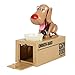 Sizet Mechanical Save Adorable Robotic Hungry Dog Saving Bank Coin Gift Box Collection Piggy Bank