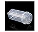 ASIBT Round Shape Clear Push-Up Cake Pop Shooter (Push Pops) Plastic Containers with Lids, Base & Sticks, Pack of 12