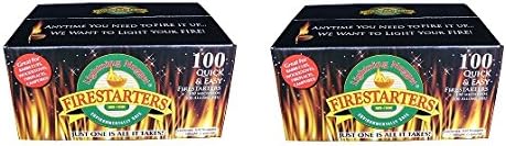 Lightning Nuggets N100SEB Firestarters Super Economy Box of Fire-Starting Nuggets, 100 Count (2-PACK)