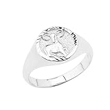 925 Sterling Silver Aries Zodiac Ring Jewelry Size