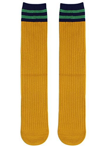 Kids Girls Stripe Long Cotton Socks School Uniform Knee High Socks Classic Stockings - Thumbnail 4