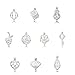 MANLOUFUSHI 10 Silver Plated Pearl Bead Cage Locket Pendants Essential Oil Diffuser Necklace Bracelet With Plush Ball DIY Charms Jewelry Making