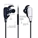 Ansion Bluetooth Wireless Sports 4.1 Lightweight HD Noise Cancelling In-Ear Headphones with Mic,  Black