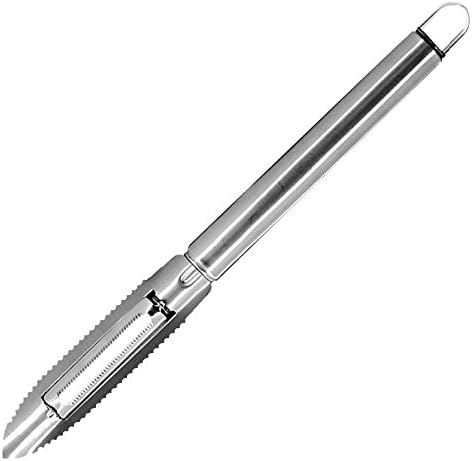 Hometeq 8.25" L Swivel Sharp Stainless Steel Peeler Kitchen Vegetable Fruit Peelers with Handle (1 Pack)