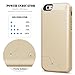 iPhone 6S Battery Case, iPhone 6 Battery Case, HoneyAKE 5000mAh Portable Charger iPhone 6 Extended Battery Backup Charging Case Power Bank for iPhone 6S/6 4.7-Gold
