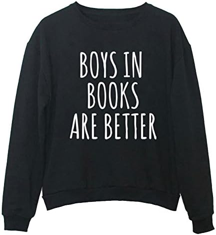 BOLA BOYS IN BOOKS ARE BETTER Tumblr Harajuku Cool Hoodies for Teens Sweater