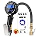 HEALiNK Digital Tire Pressure Gauge, 200 PSI Accurate Car Air Tire Inflator with Pressure Gauges, with LED LCD Air Chuck Rubber Hose Valve Extender Accessories for Motorcycle Bike Truck Vehicles primary