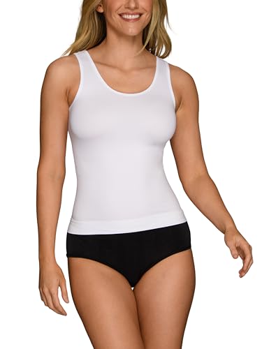 Vanity Fair Women's Seamless Spin Tank, Star White, Small