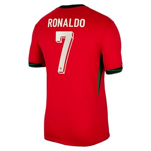Ronaldo #7 Portugal Soccer Jersey 2024 (Large) Red/Green in Oman