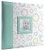 MCS Expandable 10-Page Baby Scrapbook Album with Photo Opening Cover and 12 x 12 Inch Pages, 13.5 x 12.5 Inch, Baby Green Circles