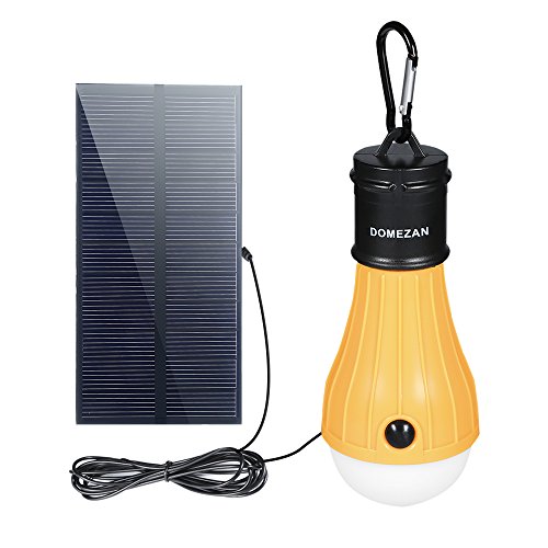 Solar Lights Indoor Domezan Portable Outdoor Emergency Light Rechargeable 165 Lm Bulb For Hurricane Off Grid Home Chicken Coop Shed Barn