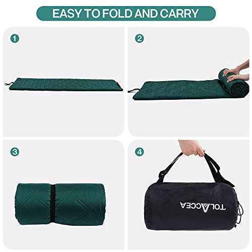 Tolaccea Couverture d\'extérieur en polaire chaude et imperméable idéale pour le camping, le pique-nique, la plage, la maison, la voiture